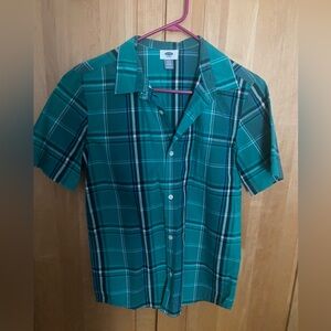Boys button-down shirt short sleeves